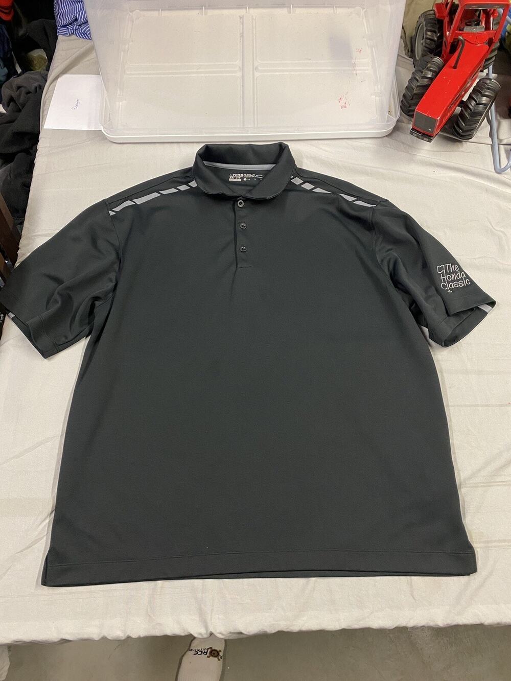 Nike The Honda Classic Green Medium Men's Golf Polo Short Sleeve Dri Fit